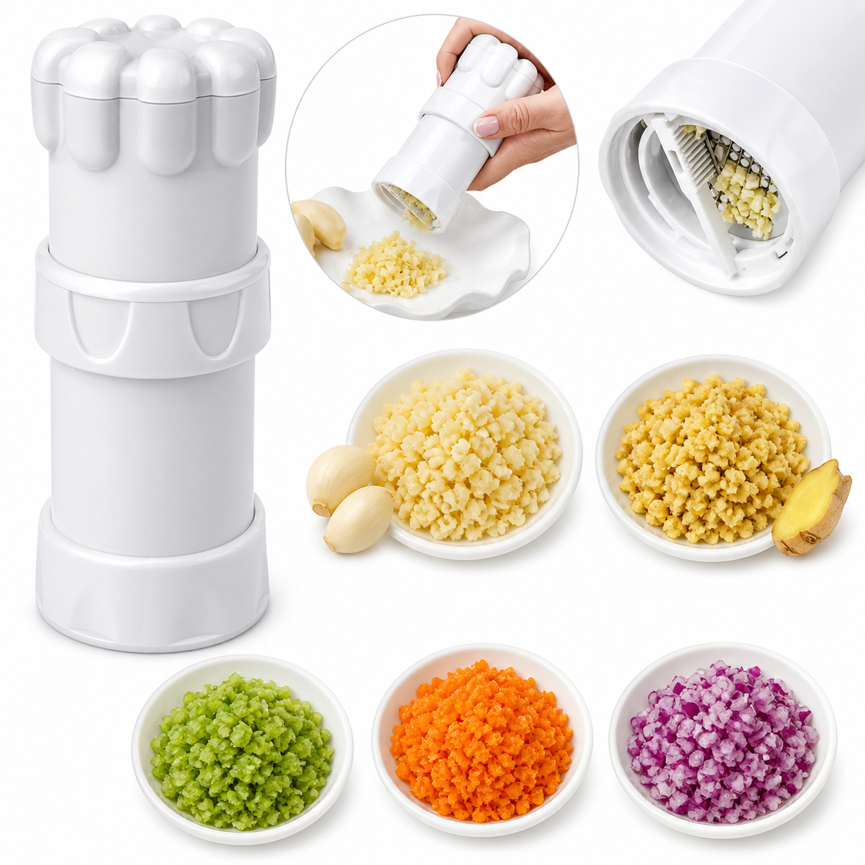 Multifunctional Garlic Cutter