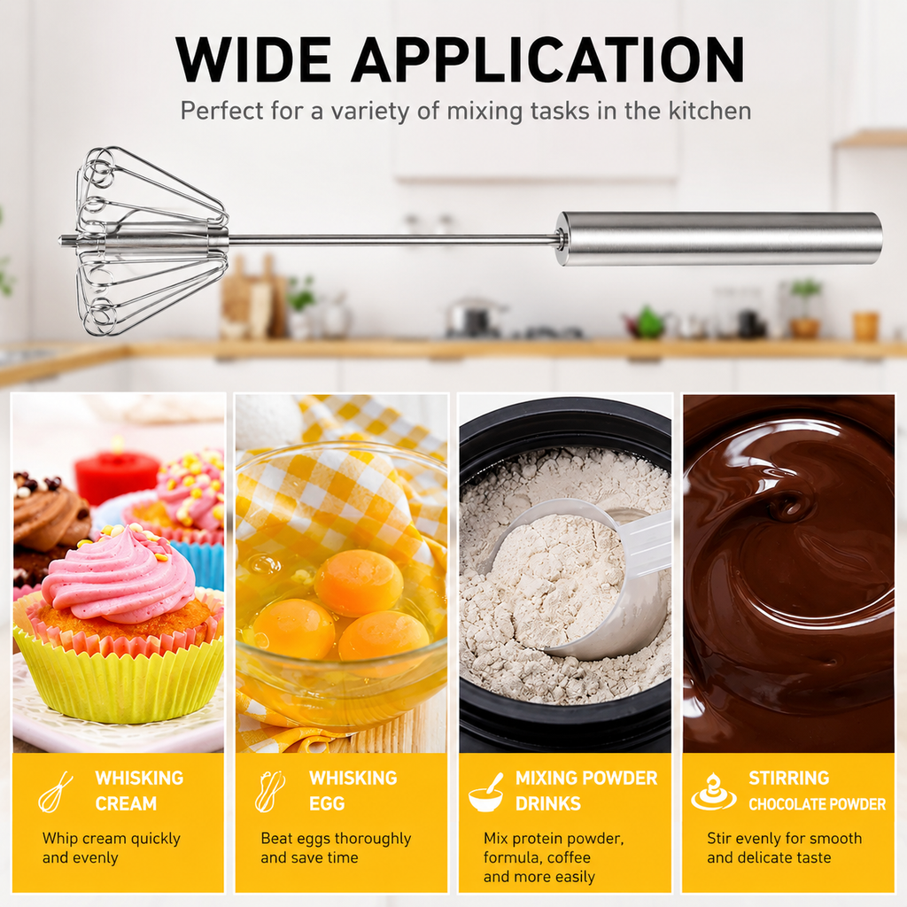 Semi Automatic Whisk